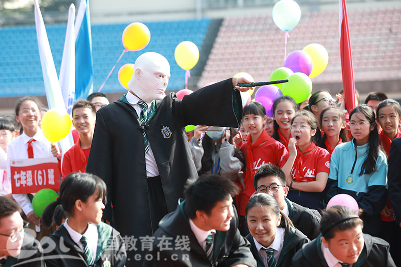 杭州建兰中学运动会开幕式增设特别环节 